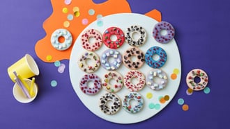 Kindergeburtstags-Guetzli im Donut-Style