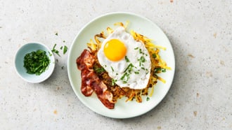Minirösti mit Spiegelei