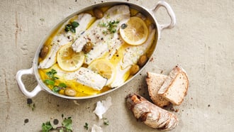 Filetti di branzino all’olio d’oliva