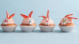 Erdbeer-Hasen-Cupcakes
