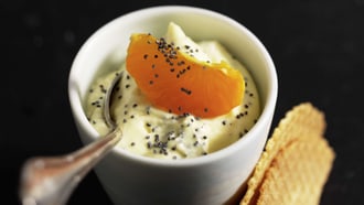 Mandarinen-Mohn-Creme