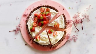 Holunderblütencreme-Tarte