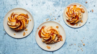 Mousse au caramel avec cacahouètes