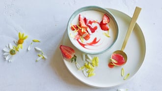 Bowl aux fraises avec skyr