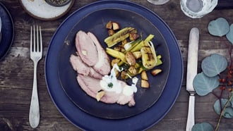 Gigot d'agnello all'aglio e al miele