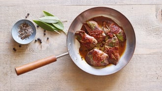 Saltimbocca de chevreuil avec sauce aux airelles