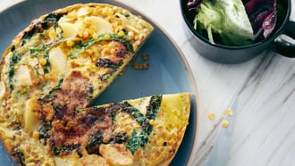 Linsen-Tortilla mit Wirz