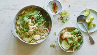 Soupe de poulet express