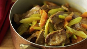 Émincé d’agneau à la courge