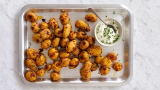 Patate al forno al pesto rosso