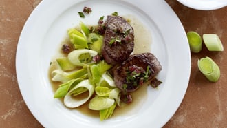 Entrecôte de cerf avec gremolata automnale