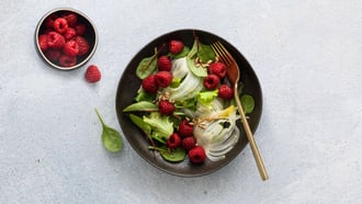 Salade de fenouil aux framboises