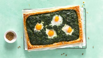 Torta di spinaci con uova