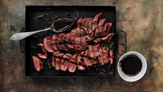 Sauce foncée au balsamique