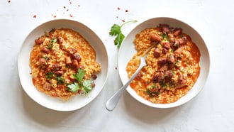 Risotto con salsiccia
