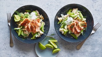 Knuspriger Gurken-Lachs-Salat