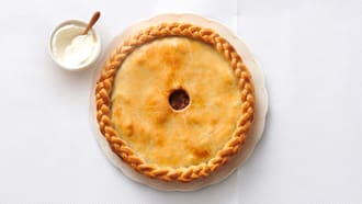 Tourte au bœuf et à la bière