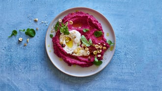 Houmous à la betterave rouge