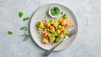Lachs-Ceviche mit Avocado