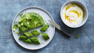 Persische Omelette mit Spinat und Dill
