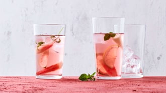 Drink à l'hibiscus et au melon
