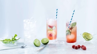 Himbeer-Vanille-Limeade