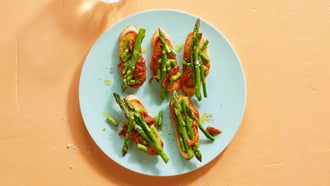 Crostini aux asperges