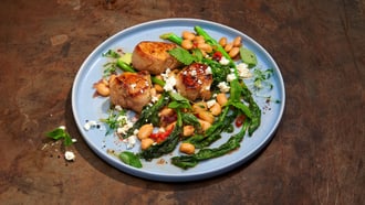 Medaglioni di maiale con feta