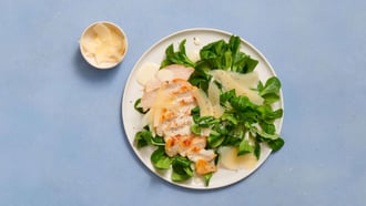 Salat mit Pouletbruststreifen