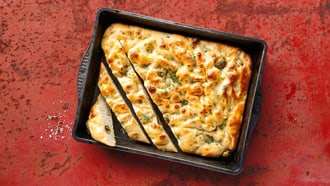 Focaccia aux olives