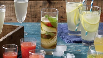 Pimm’s mit Gurke und Basilikum