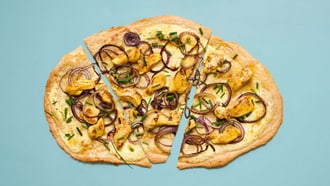 Focaccia alsaziana con pollo