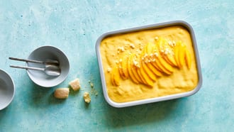 Crema al mango con savoiardi