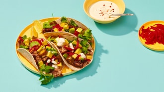 Tacos mit Pulled Spareribs