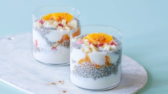 Pudding au chia et aux pommes