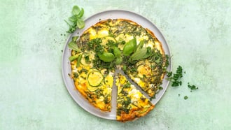Frittata di zucchine alle erbe aromatiche