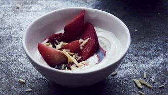 Rooibos-Creme mit Portweinquitten