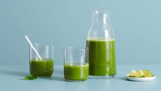 Gurken-Limetten-Kiwi-Saft