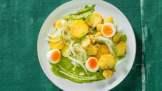 Insalata di patate al verde