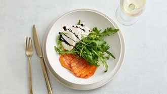 Grillierter Kürbis mit Büffelmozzarella