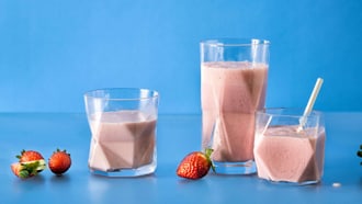 Lait à la fraise