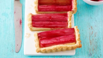 Tranches à la rhubarbe