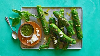 Zucchine alla griglia con feta