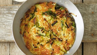 Kartoffel-Lauch-Rösti mit Rauchlachs