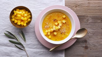 Caramelisierte Mango-Kokos-Creme