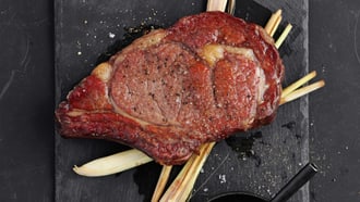 Club-Steak mit Zitronengras
