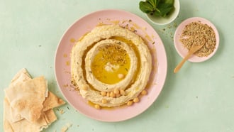 Hummus con za'atar al limone