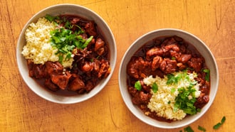 Ragoût d’agneau à l’orientale aux raisins secs