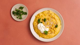 Polenta à la crème fraîche