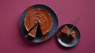 Torta di cioccolato e patate dolci